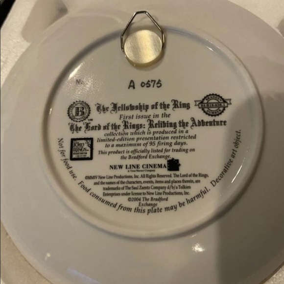 Lord of the Rings Collector's Edition Plates - Picture 7 of 10